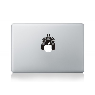 Geisha Logo MacBook Sticker
